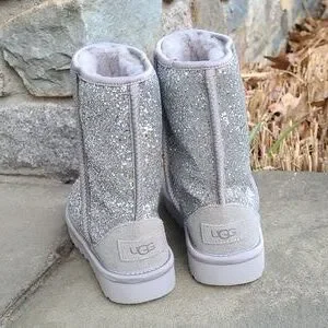 UGG | Shoes | Ugg Classic Short Cosmos Glitter Boots | Poshmark
